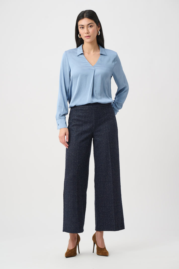 Recycled Satin Shirt-Collar Tunic Style 263025