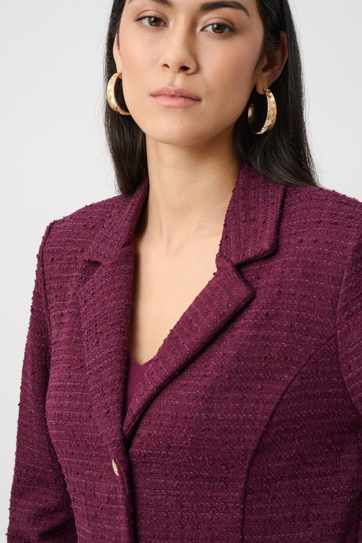 Boucle Notched Collar Blazer Style 263033
