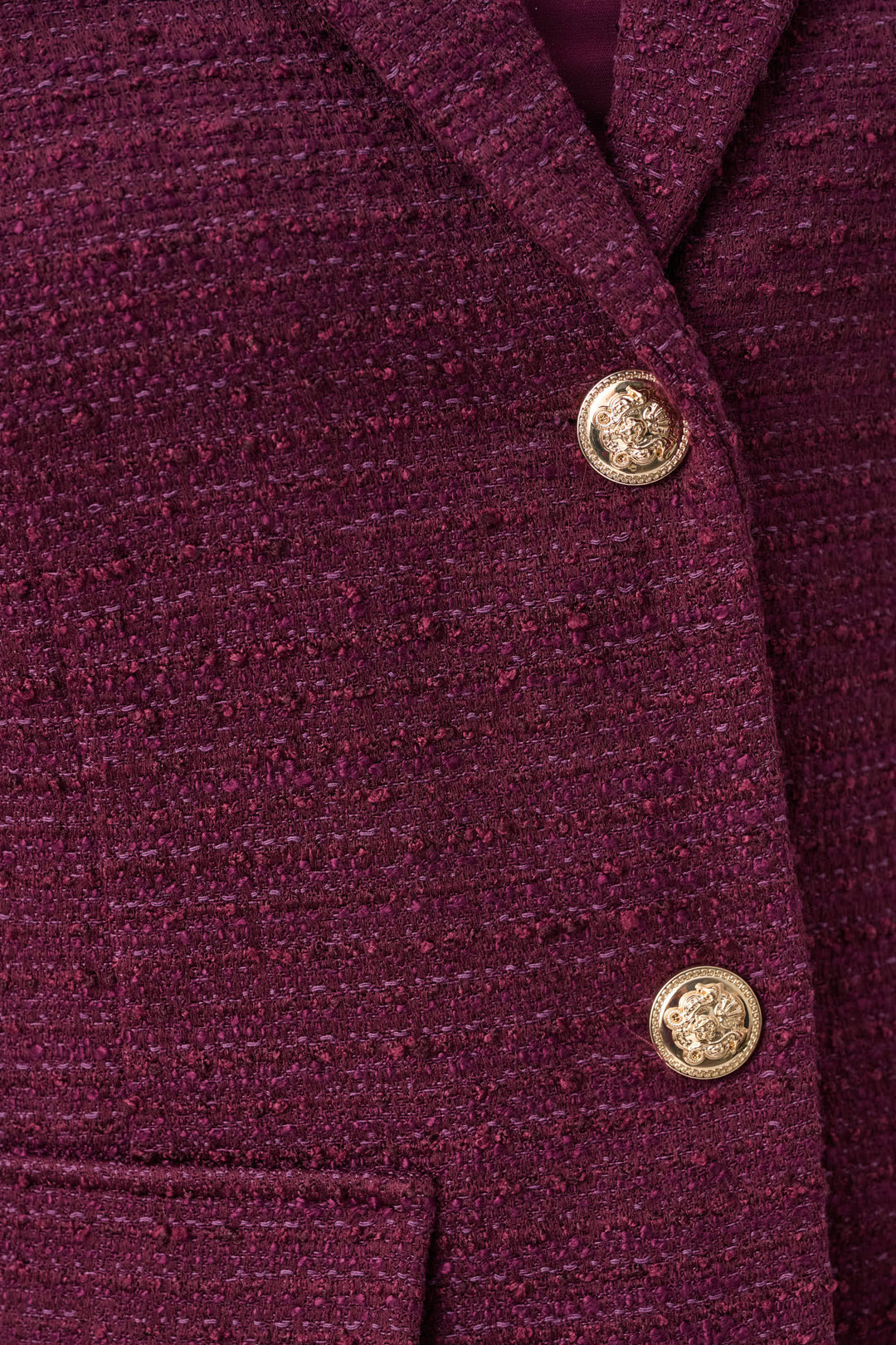 Boucle Notched Collar Blazer Style 263033