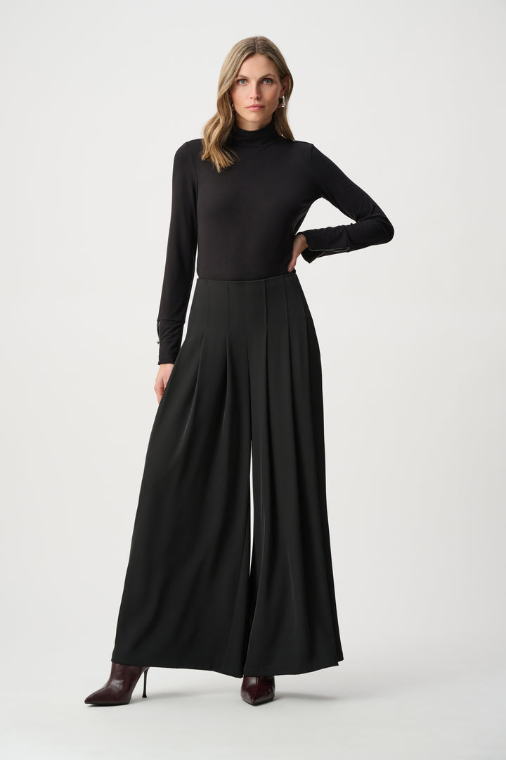 Woven Twill Wide-Leg Pants Style 263040