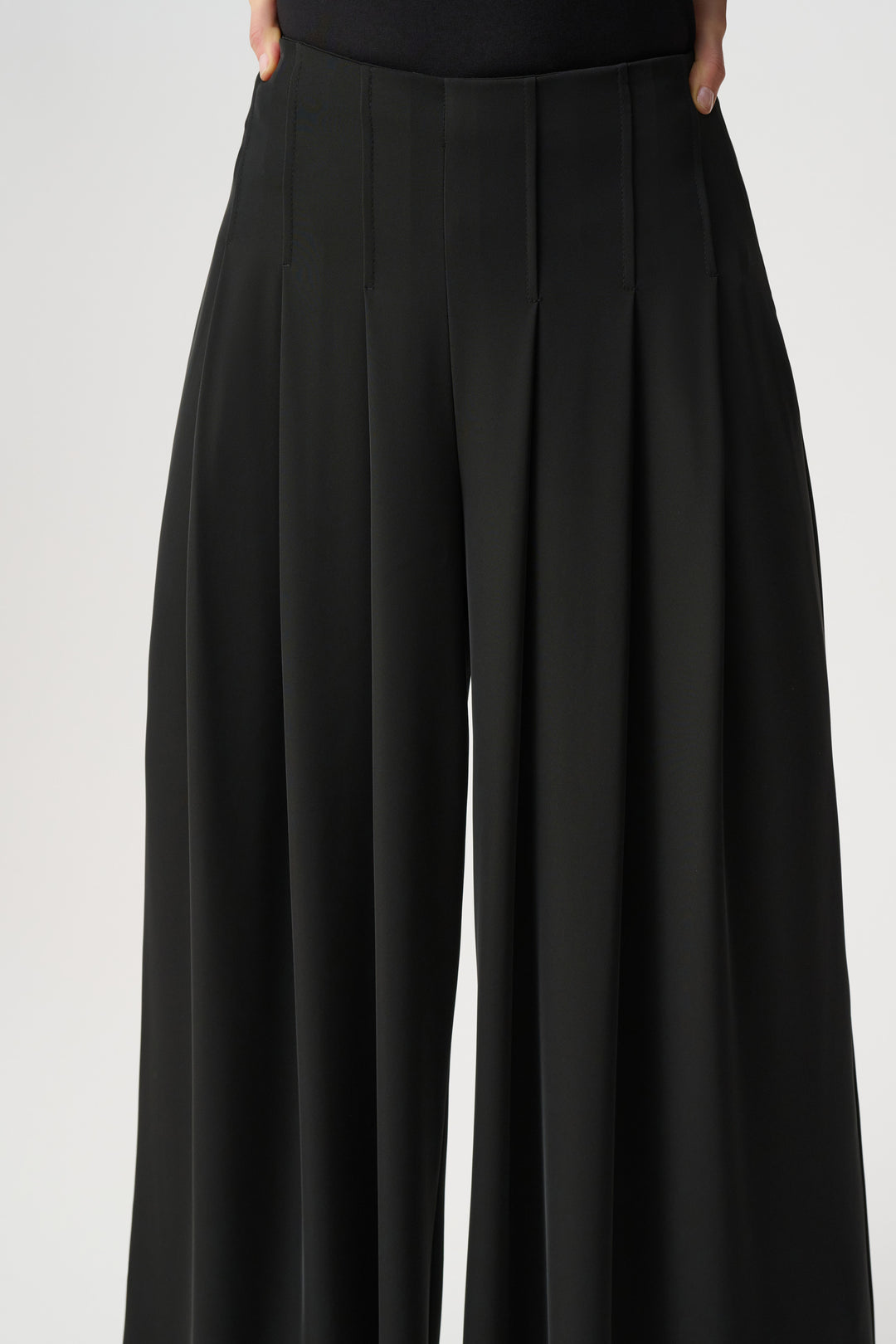Woven Twill Wide-Leg Pants Style 263040
