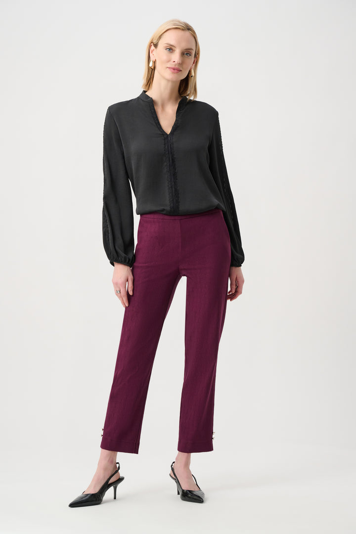 Jacquard Slim Fit Pull-On Pants Style 263042