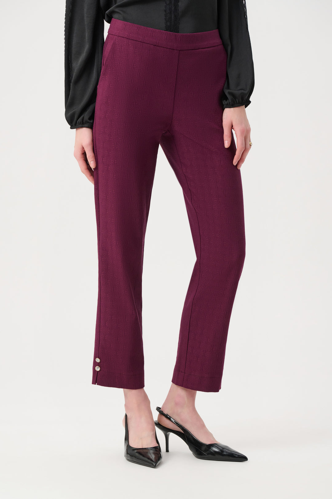 Jacquard Slim Fit Pull-On Pants Style 263042