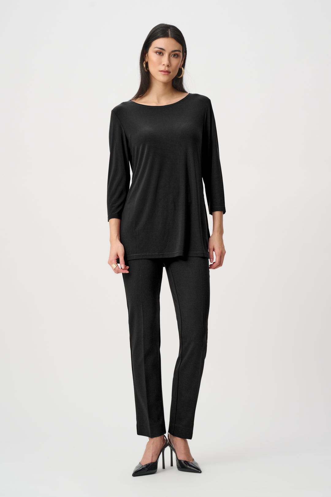Heavy Knit Straight Pull-On Pants Style 263045