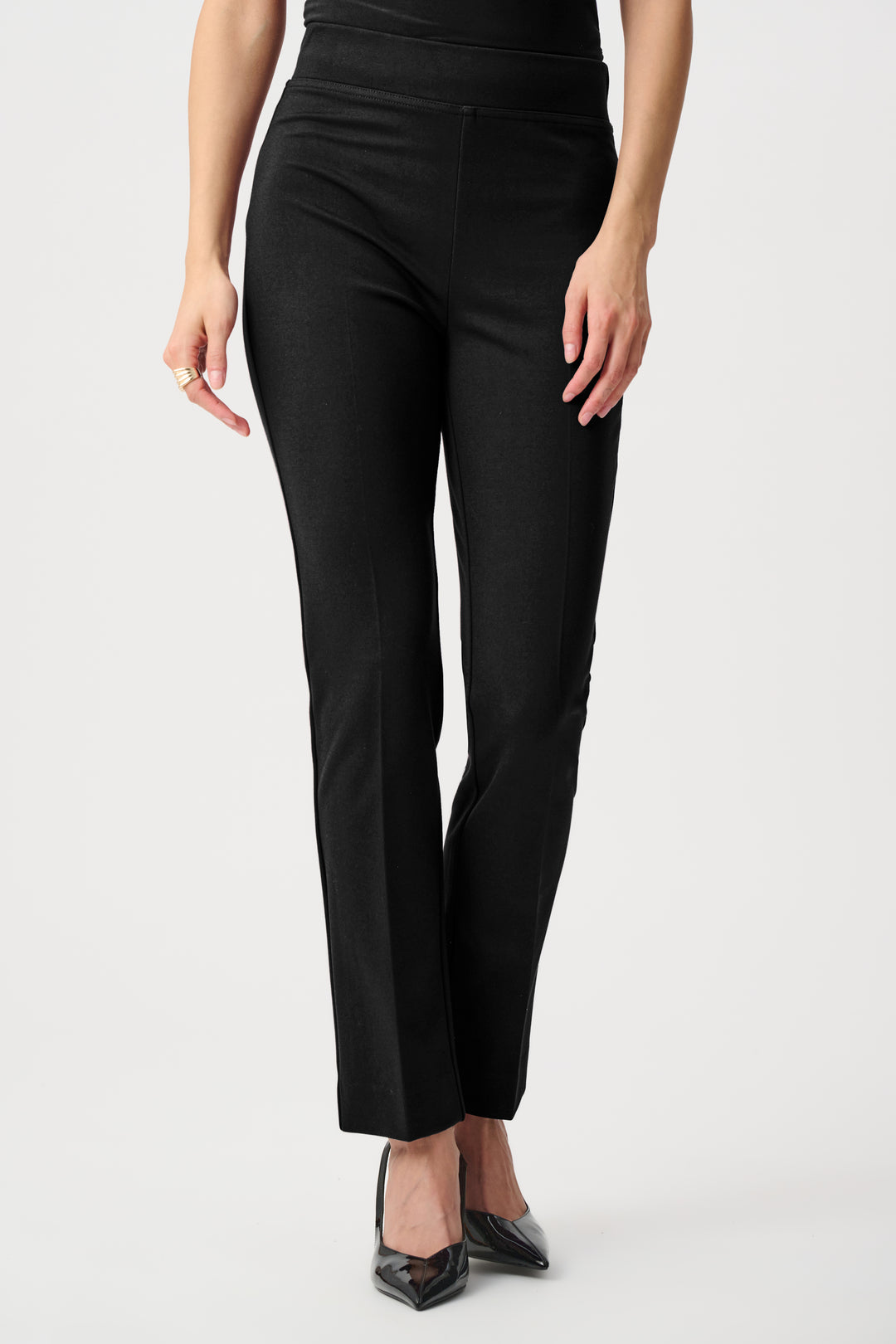 Heavy Knit Straight Pull-On Pants Style 263045