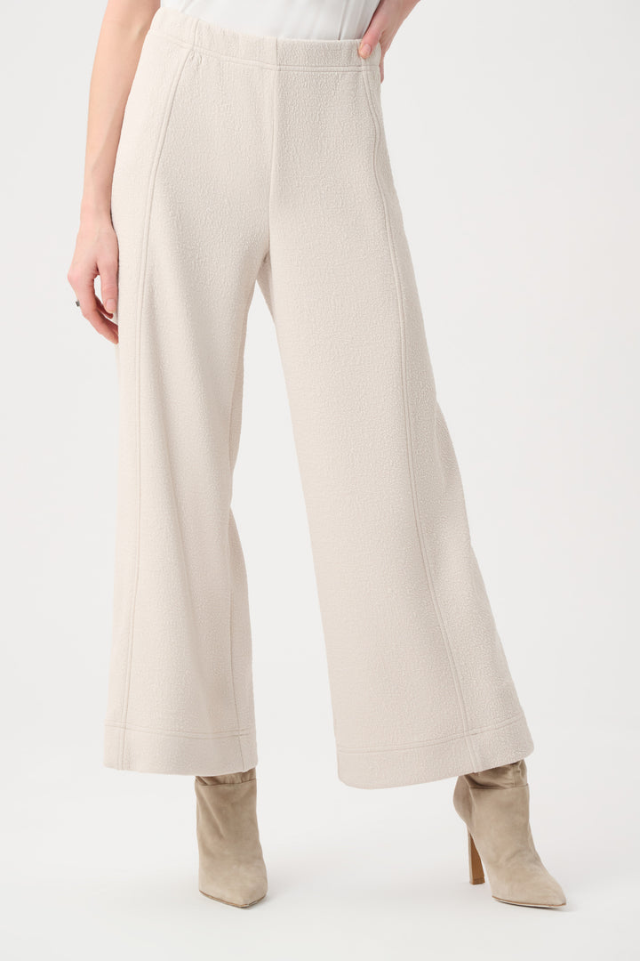Textured Knit Jacquard Culotte Pants With Pin-Tuck Detail Style 263047