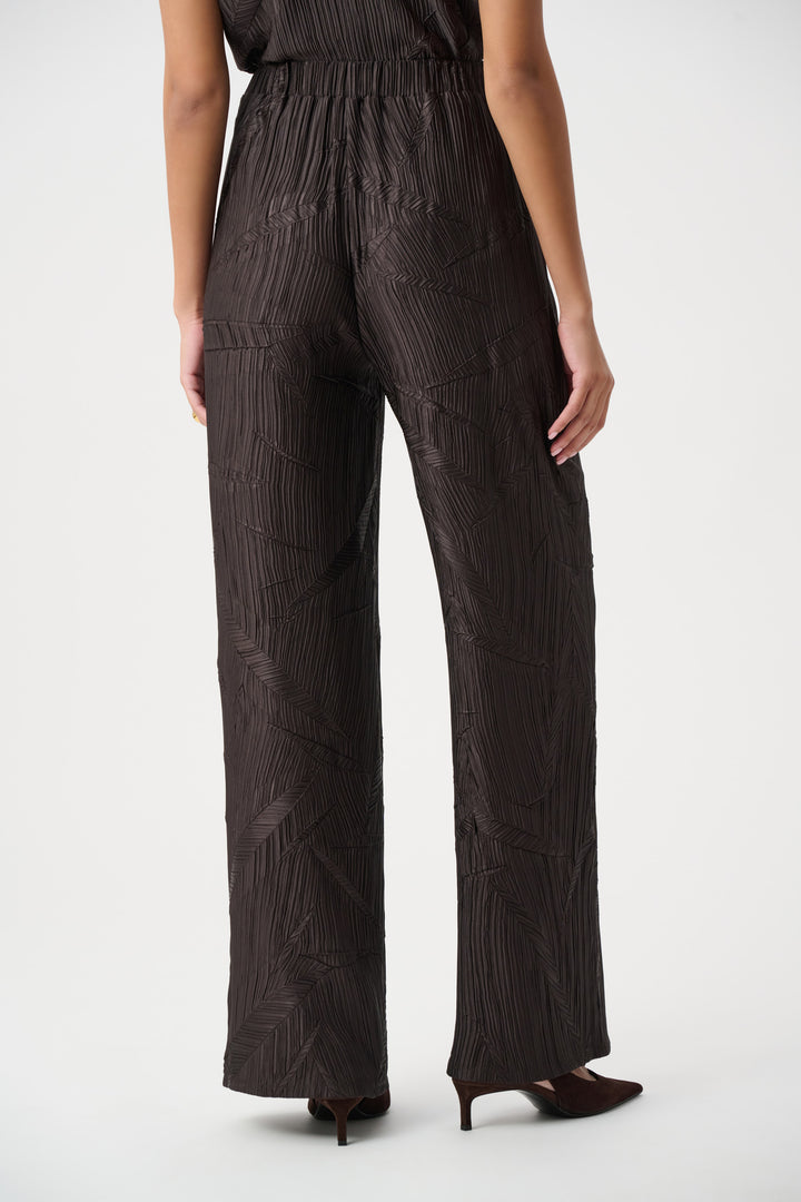Pleated Satin Pull-On Wide-Leg Pants Style 263052