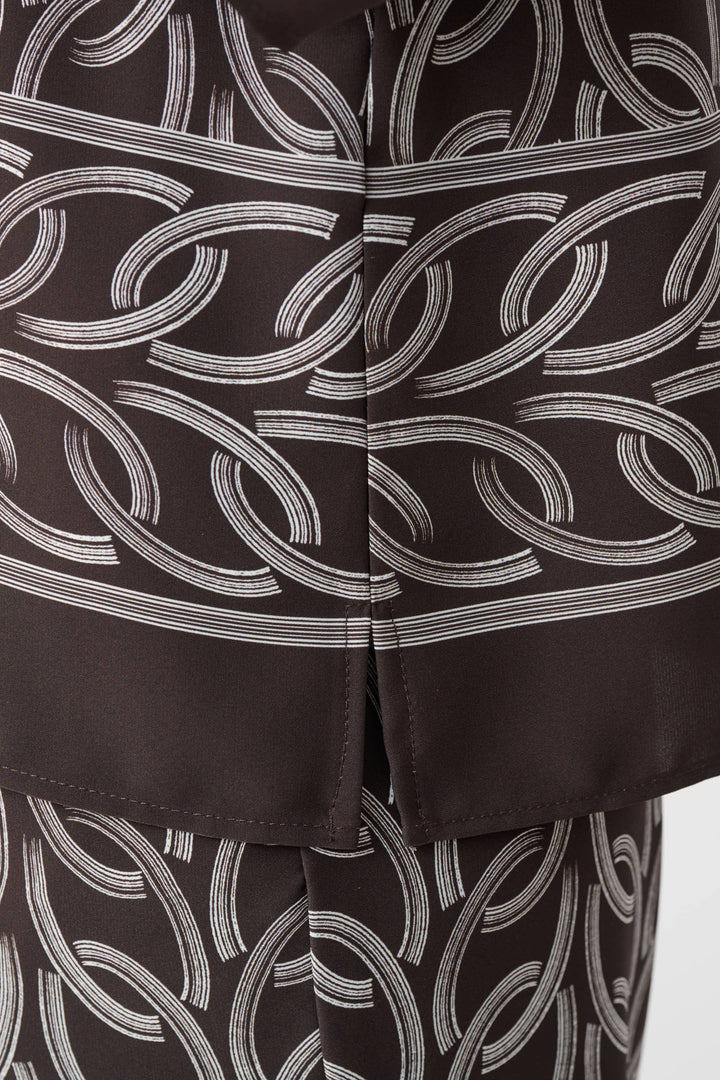 Recycled Woven Chain Print Boxy Top Style 263054