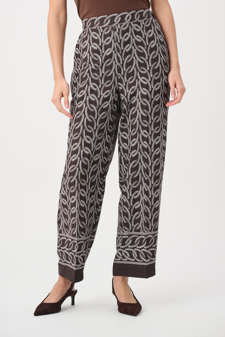 Recycled Woven Chain Print Pull-On Pants Style 263058