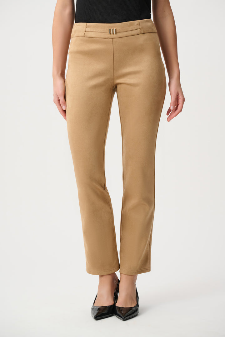 Scuba Suede Slim-Fit Pull-On Pants Style 263060