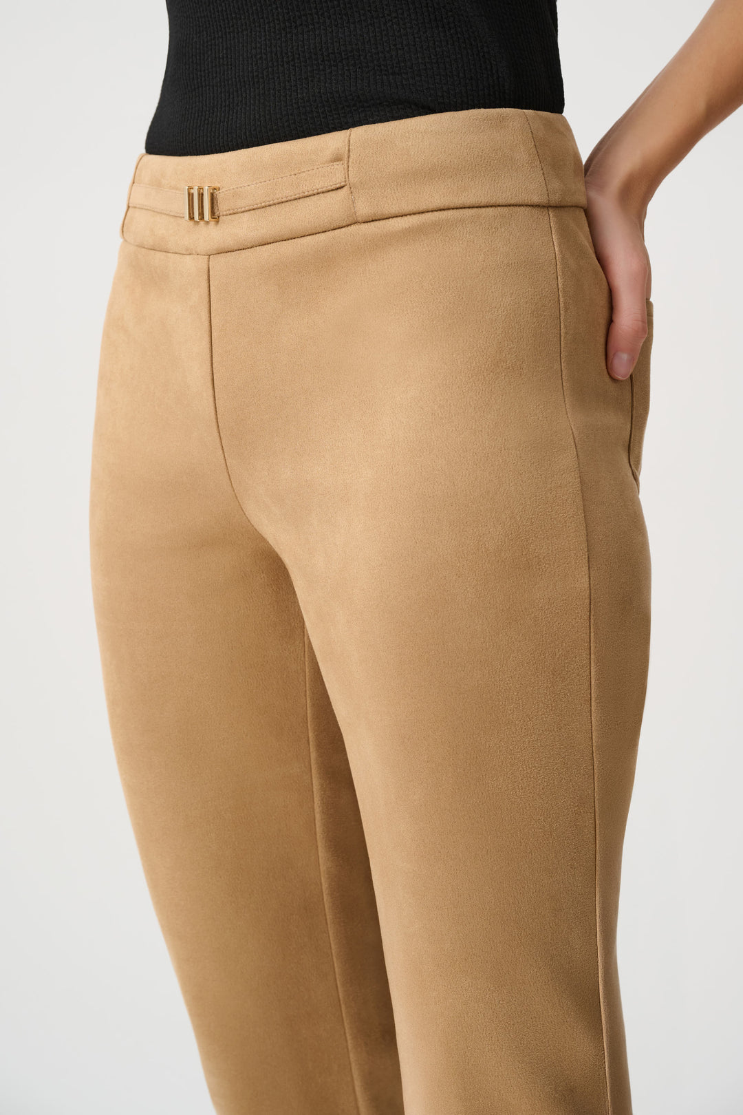 Scuba Suede Slim-Fit Pull-On Pants Style 263060