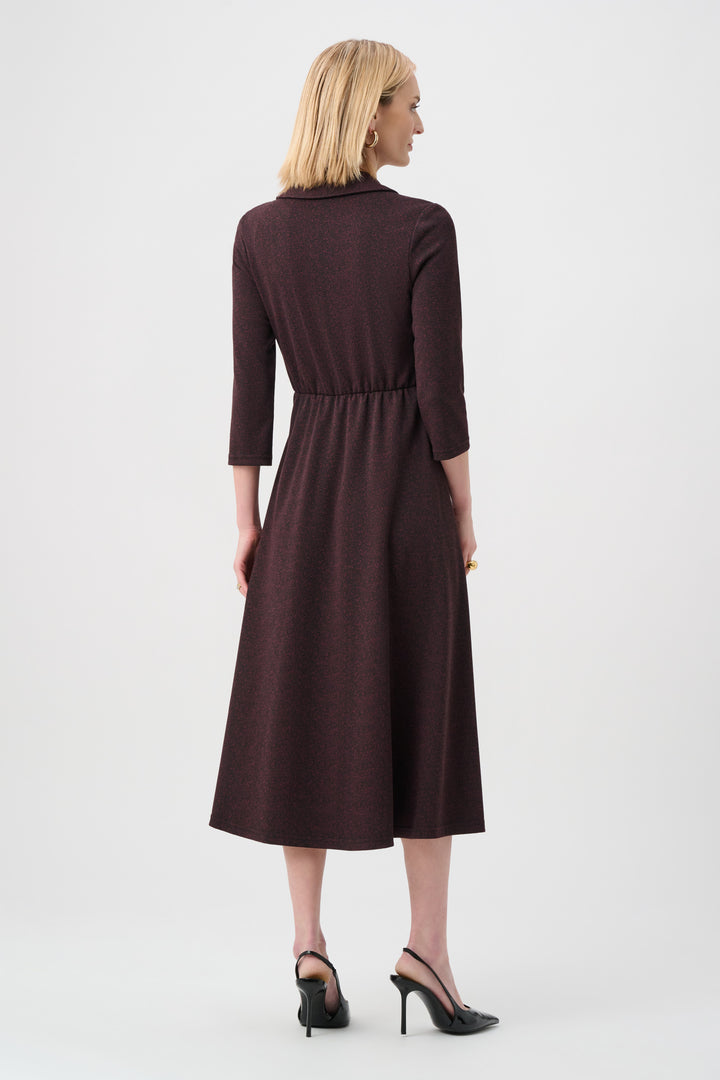 Herringbone Fit And Flare Wrap Dress Style 263061