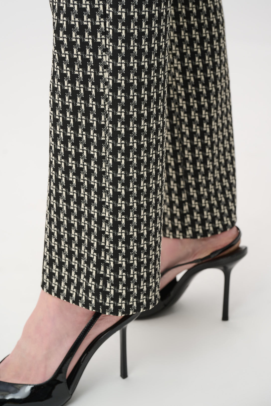 Jacquard Geometric Straight Pull-On Pants Style 263073