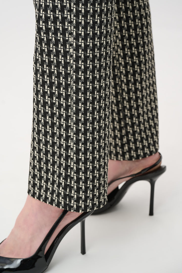 Jacquard Geometric Straight Pull-On Pants Style 263073