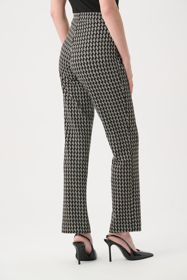 Jacquard Geometric Straight Pull-On Pants Style 263073