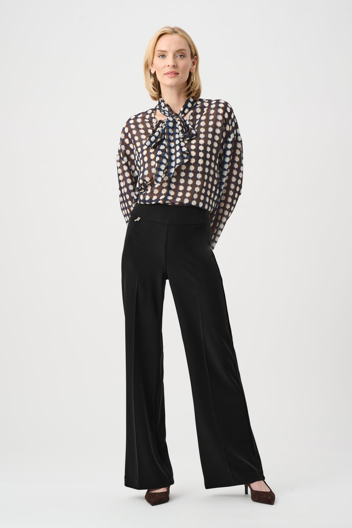 Silky Knit Wide-Leg Pull-On Pants Style 263074