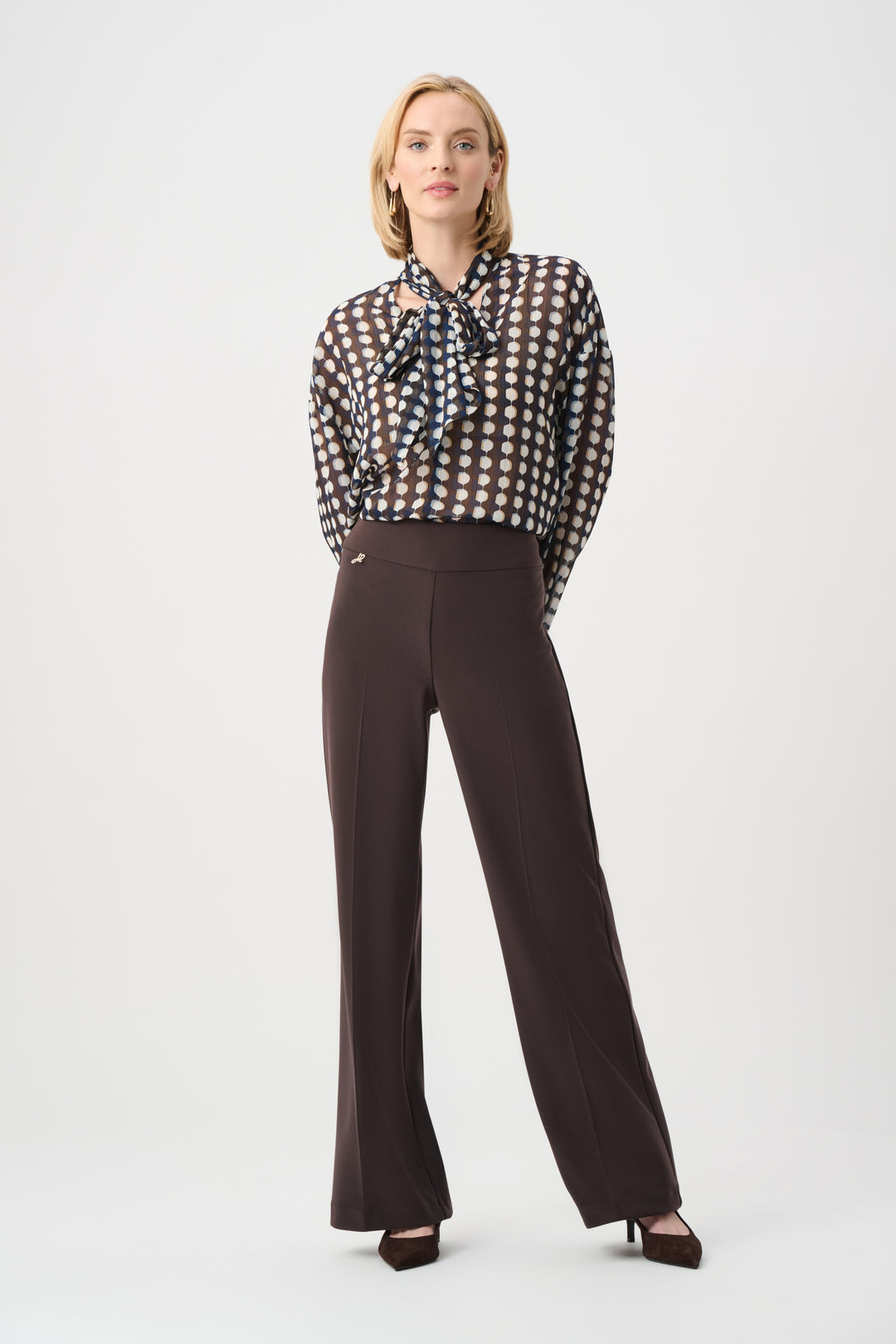 Silky Knit Wide-Leg Pull-On Pants Style 263074