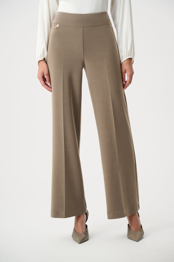 Silky Knit Wide-Leg Pull-On Pants Style 263074
