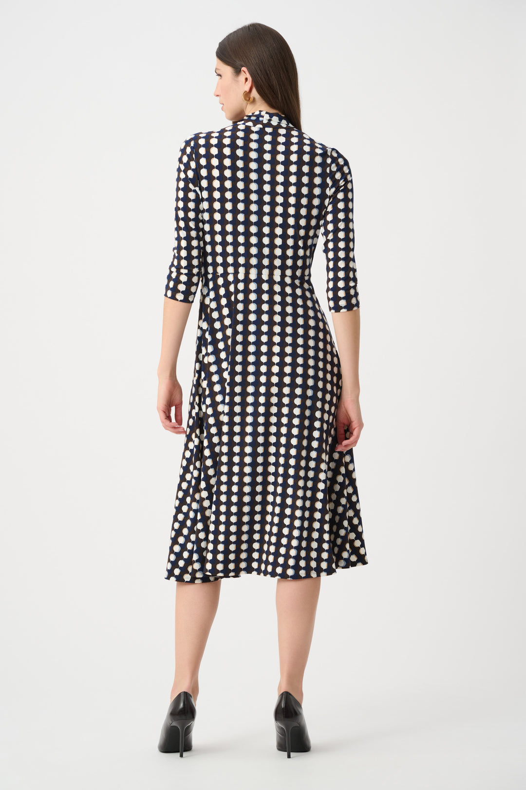 Printed Silky Knit Fit And Flare Dress Style 263077