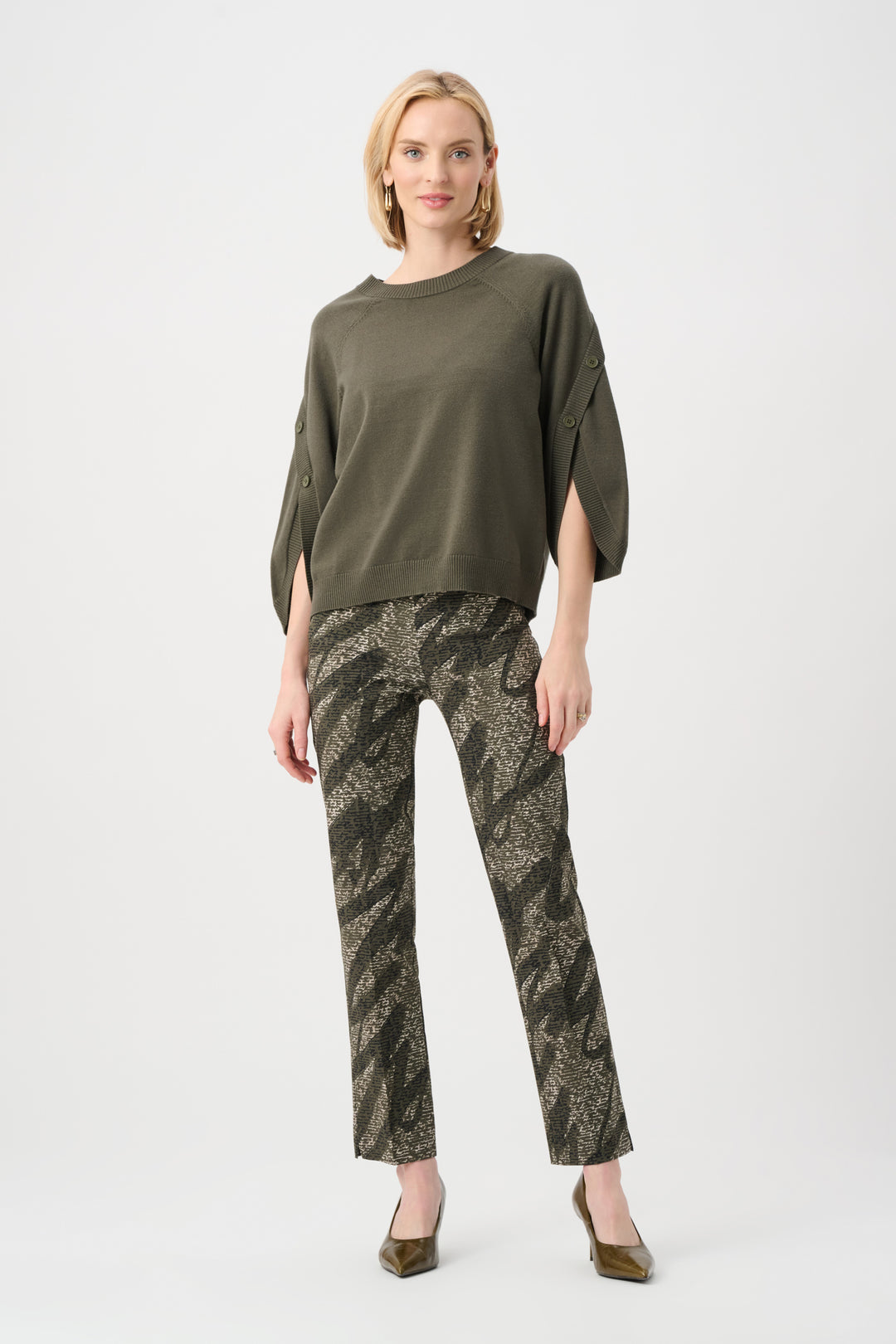 Millennium Abstract Print Pull-On Pants Style 263080