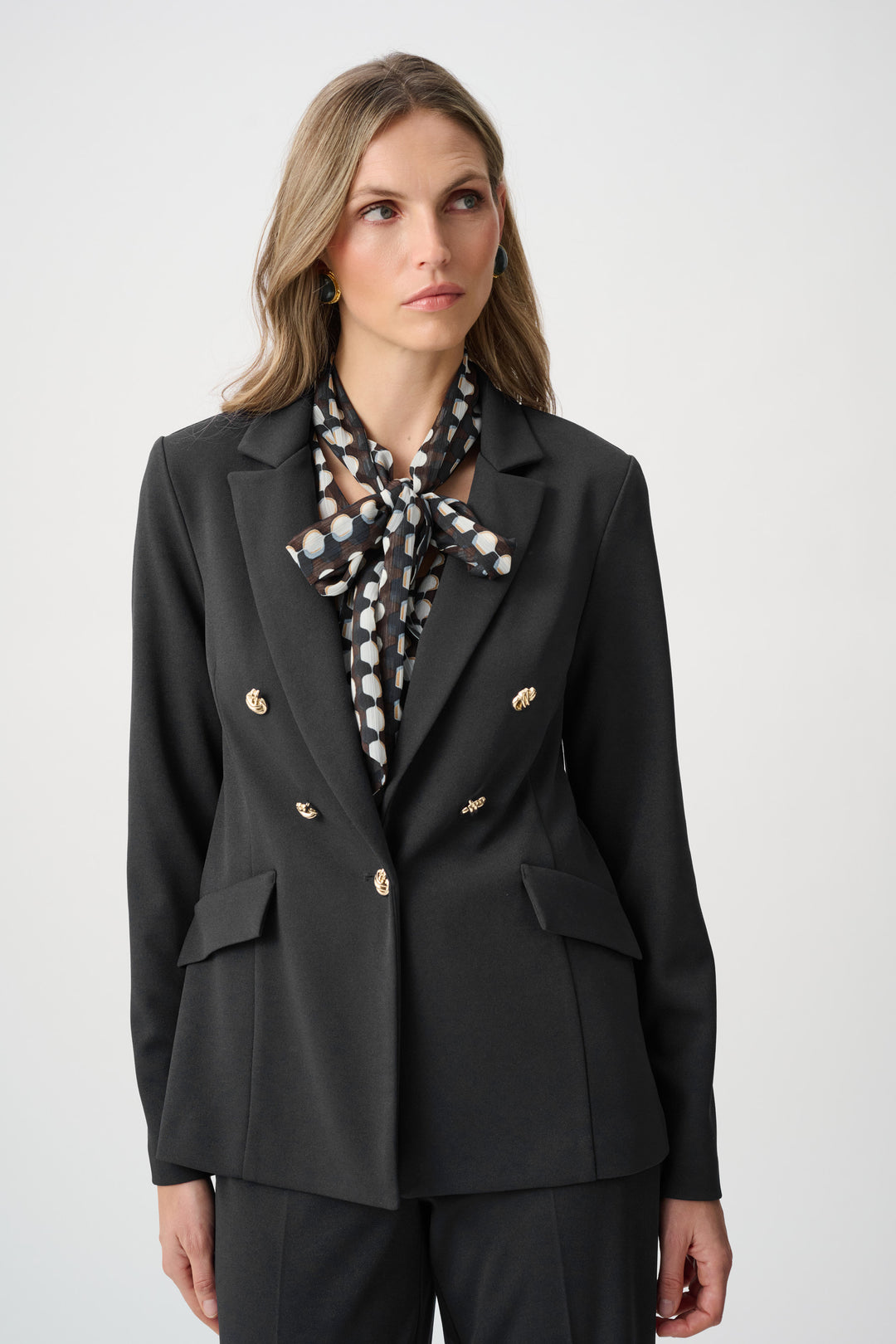 Scuba Crepe Fitted Blazer Style 263086