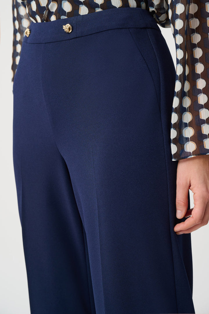 Scuba Crepe Wide Leg Pull-On Pants Style 263090