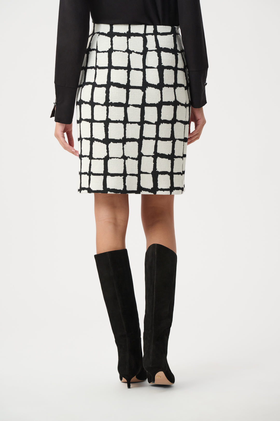 Abstract Jacquard A-Line Pull-On Skirt Style 263091