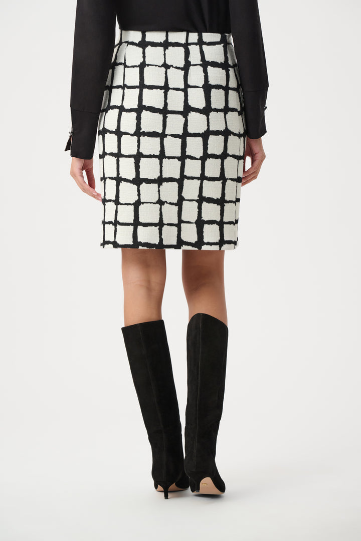 Abstract Jacquard A-Line Pull-On Skirt Style 263091