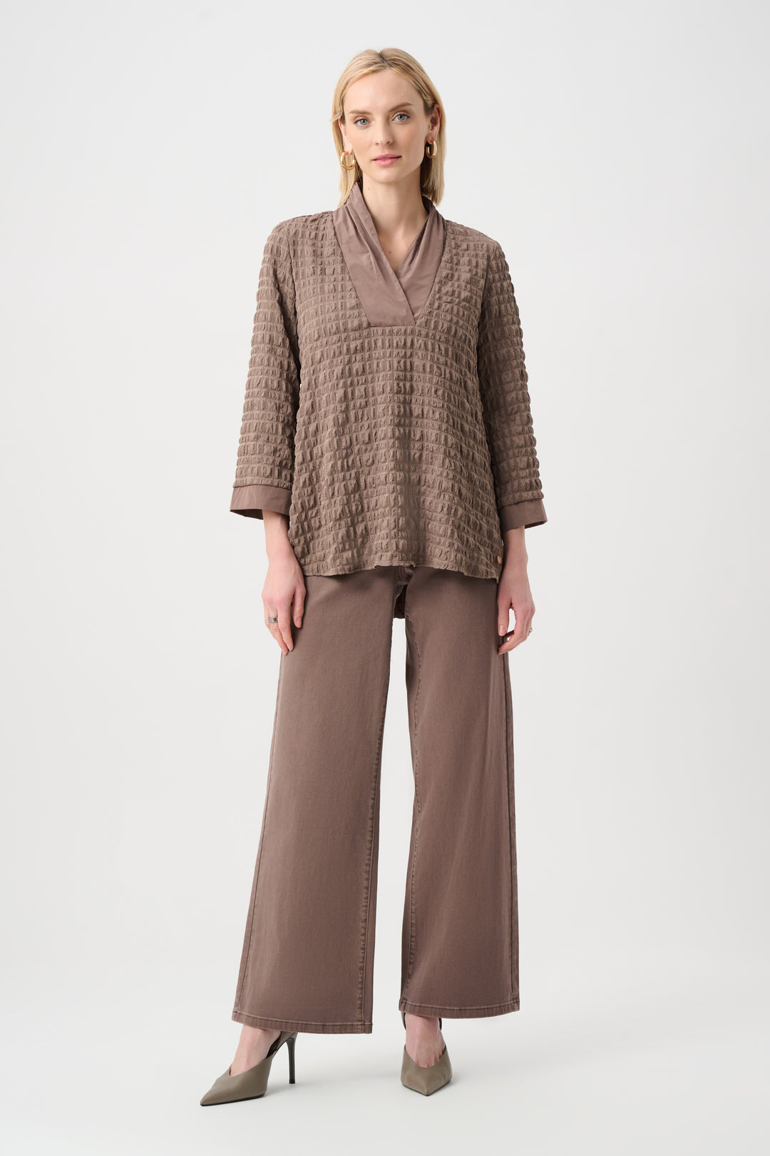 Bubble Jacquard & Memory Straight Top Style 263095