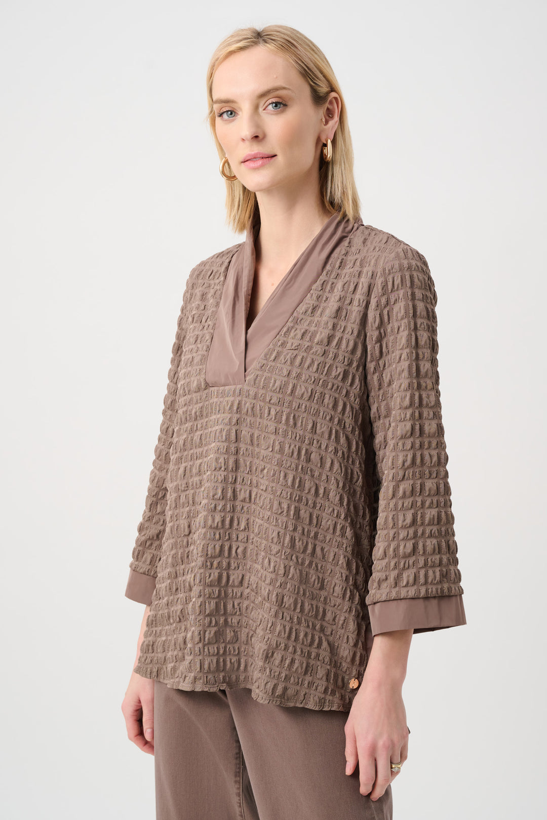 Bubble Jacquard & Memory Straight Top Style 263095