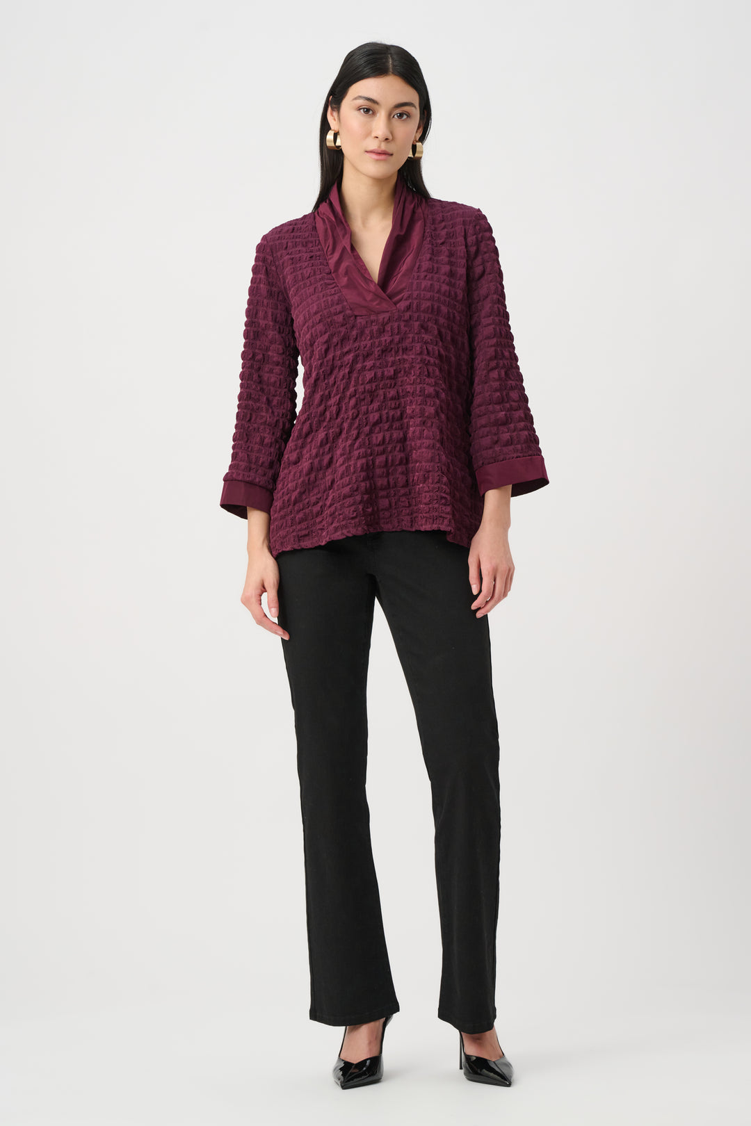 Bubble Jacquard & Memory Straight Top Style 263095