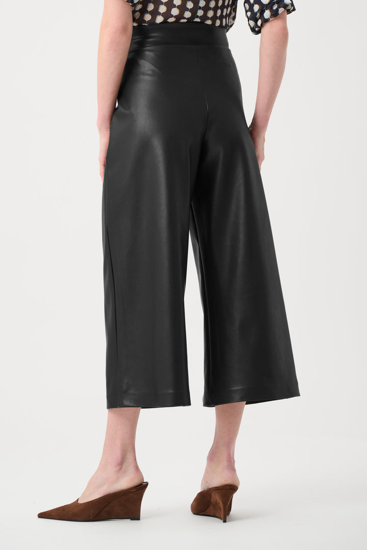 Leatherette Pull-On Culotte Pants Style 263096