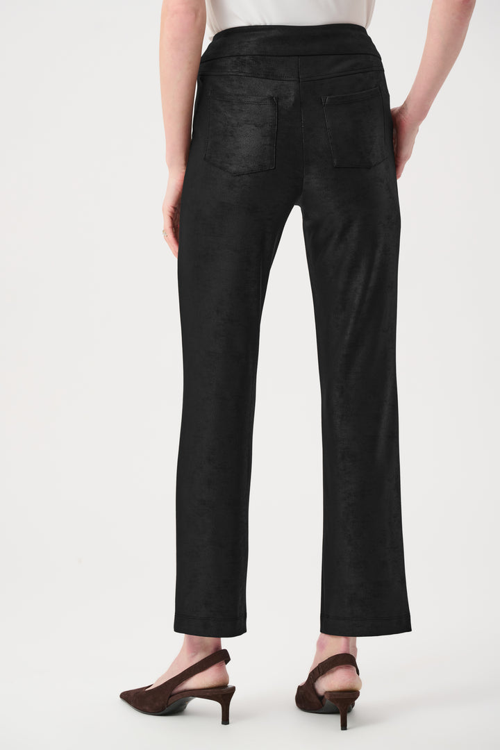 Foiled Silky Knit Straight Pull-On Pants Style 263104
