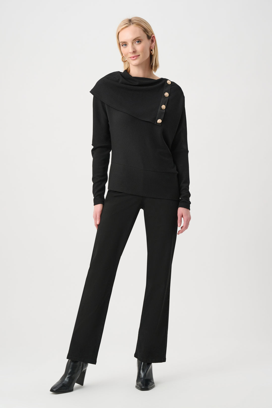 Jacquard Sweater Boxy Top Style 263112