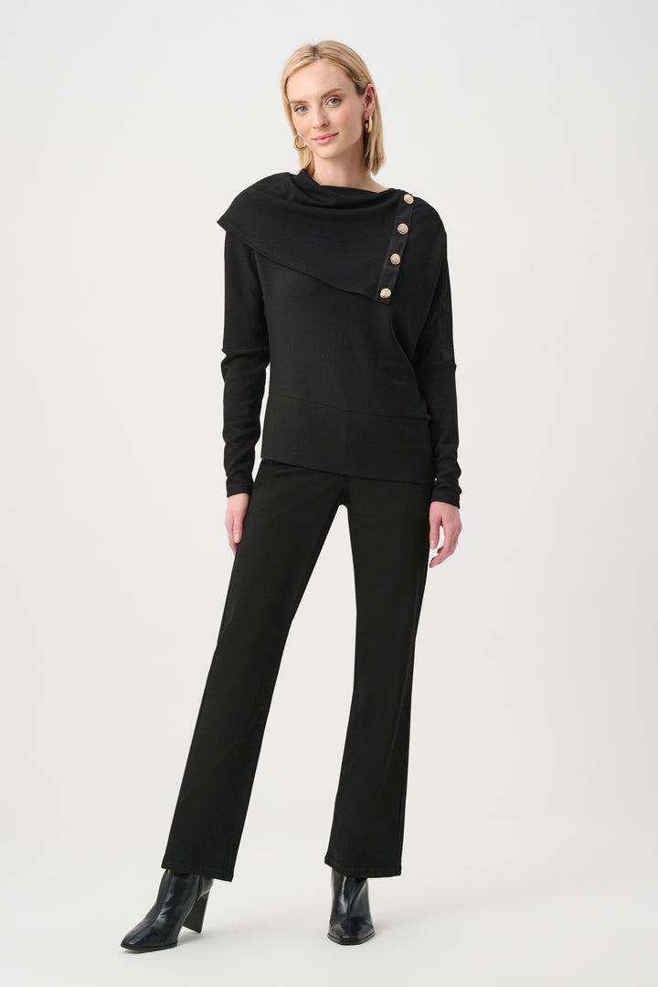 Jacquard Sweater Boxy Top Style 263112