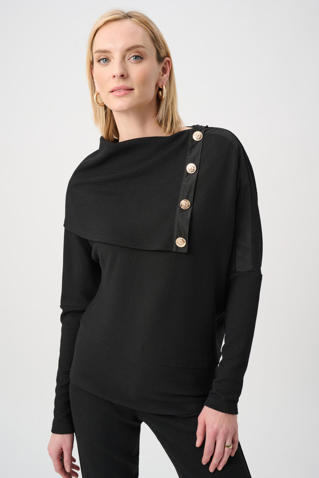 Jacquard Sweater Boxy Top Style 263112