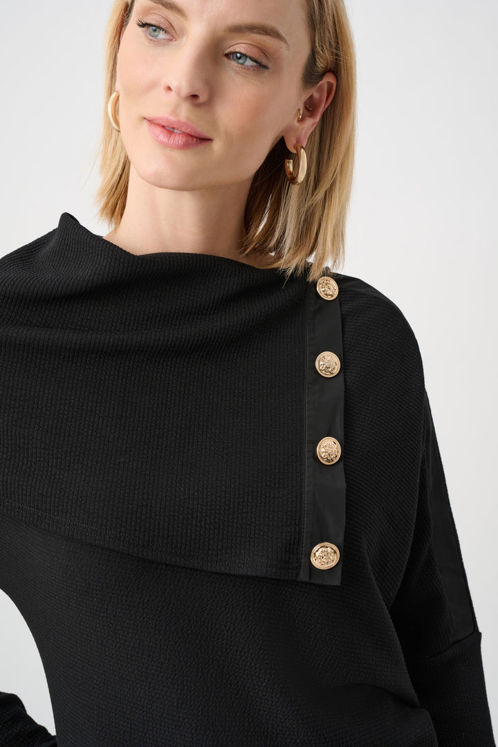 Jacquard Sweater Boxy Top Style 263112