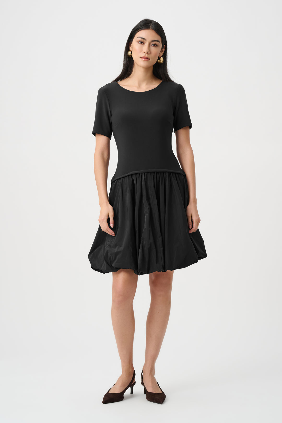 Silky Knit & Memory Fit And Flare Dress Style 263130