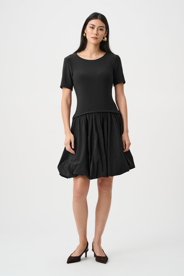 Silky Knit & Memory Fit And Flare Dress Style 263130