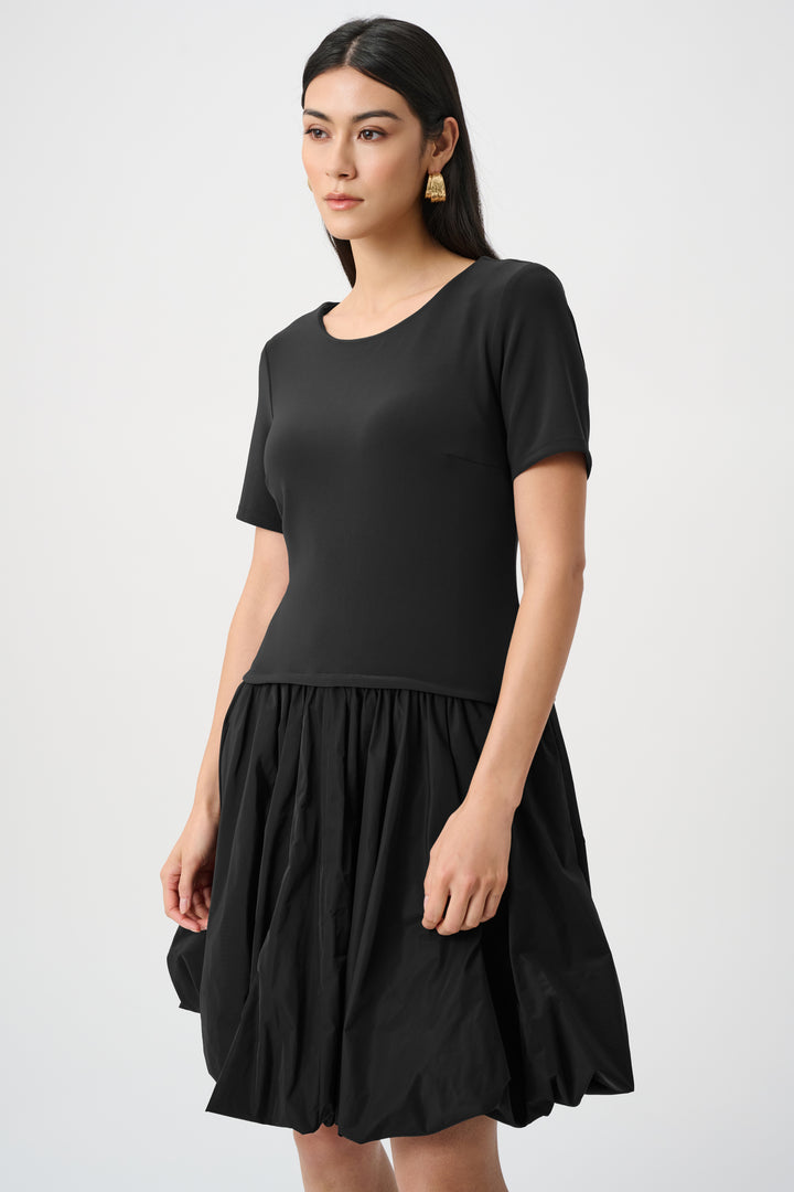 Silky Knit & Memory Fit And Flare Dress Style 263130