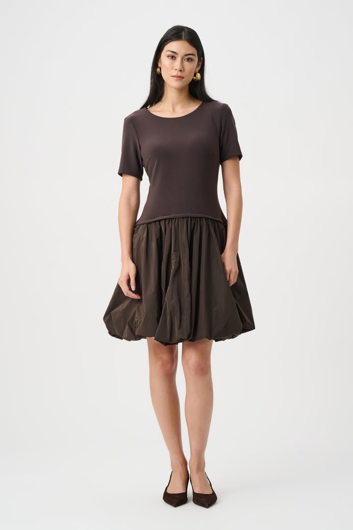 Silky Knit & Memory Fit And Flare Dress Style 263130