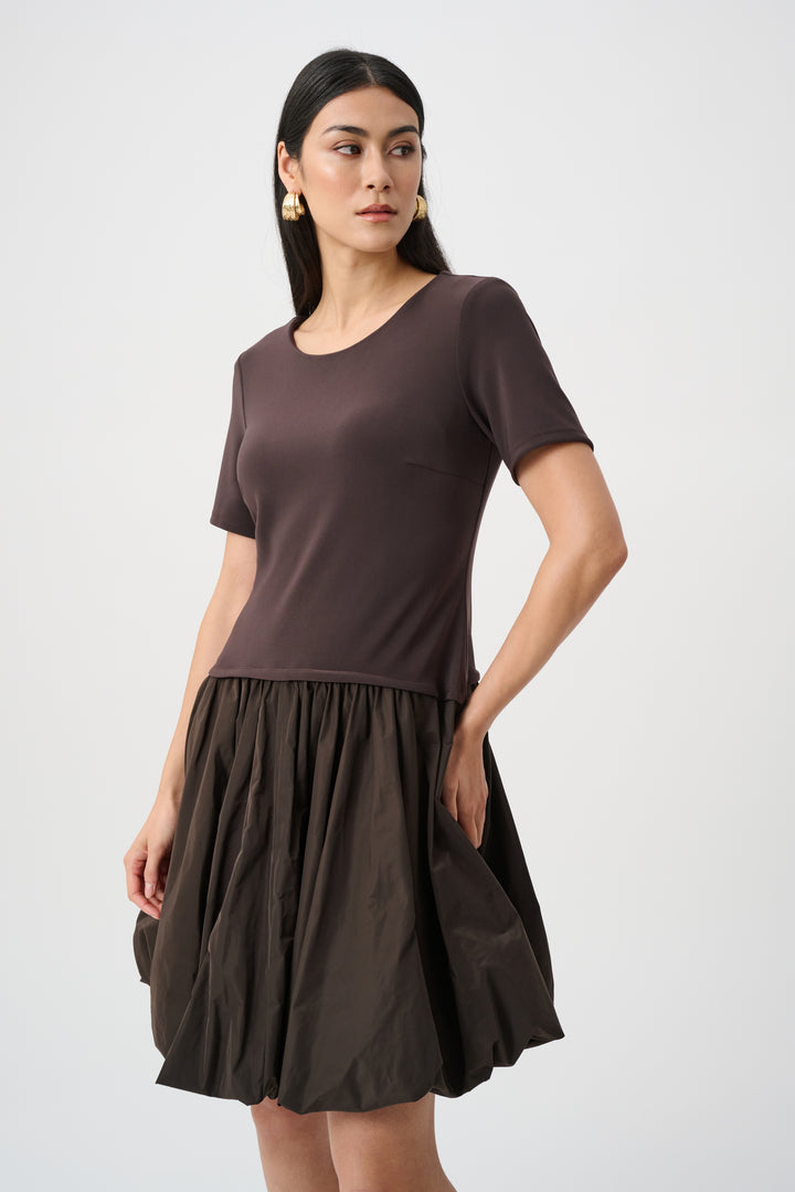 Silky Knit & Memory Fit And Flare Dress Style 263130