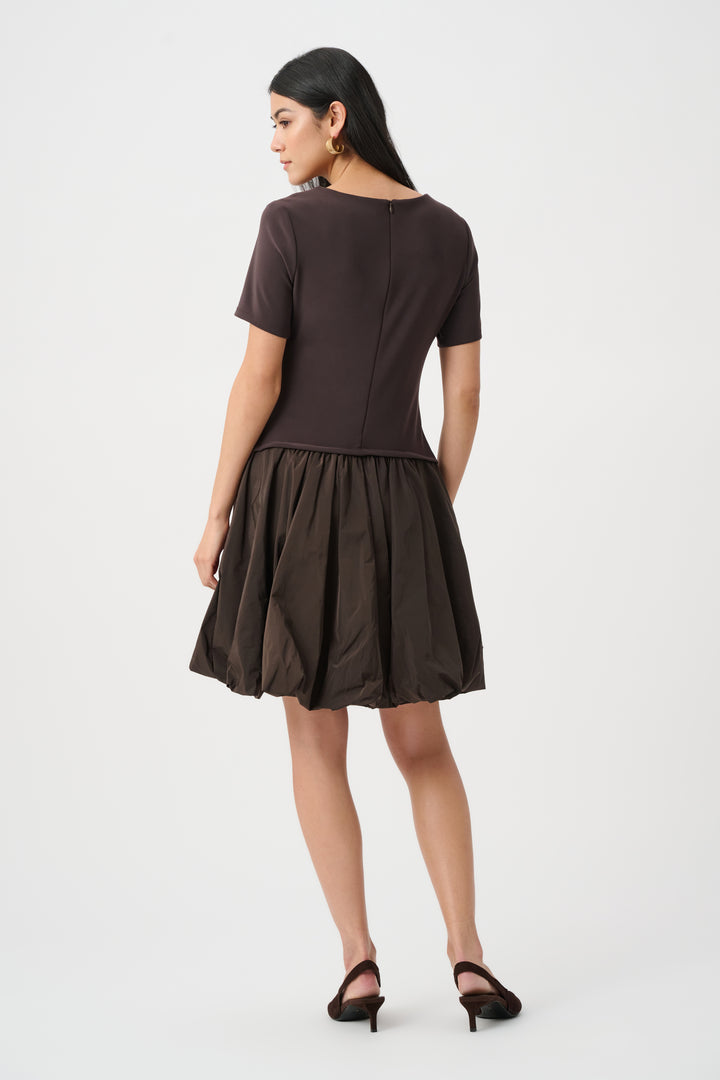 Silky Knit & Memory Fit And Flare Dress Style 263130