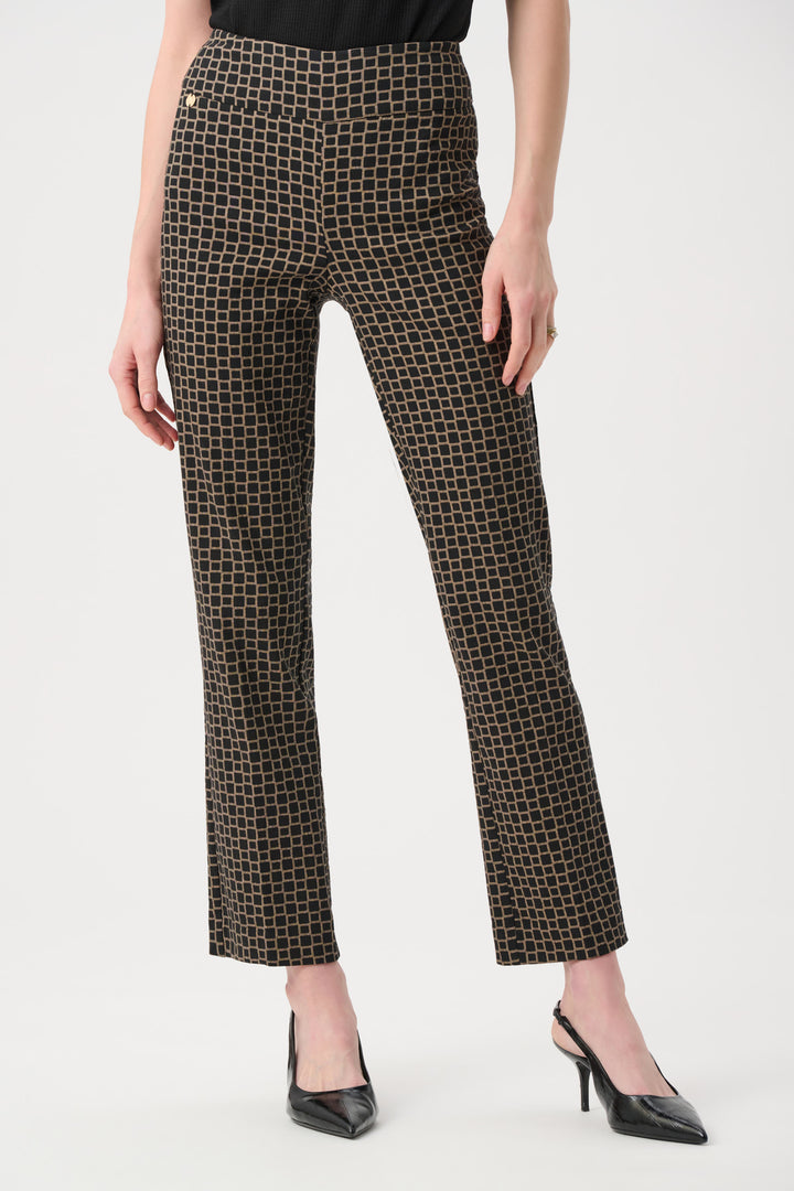 Geometric Jacquard Straight Pull On Pant Style 263138