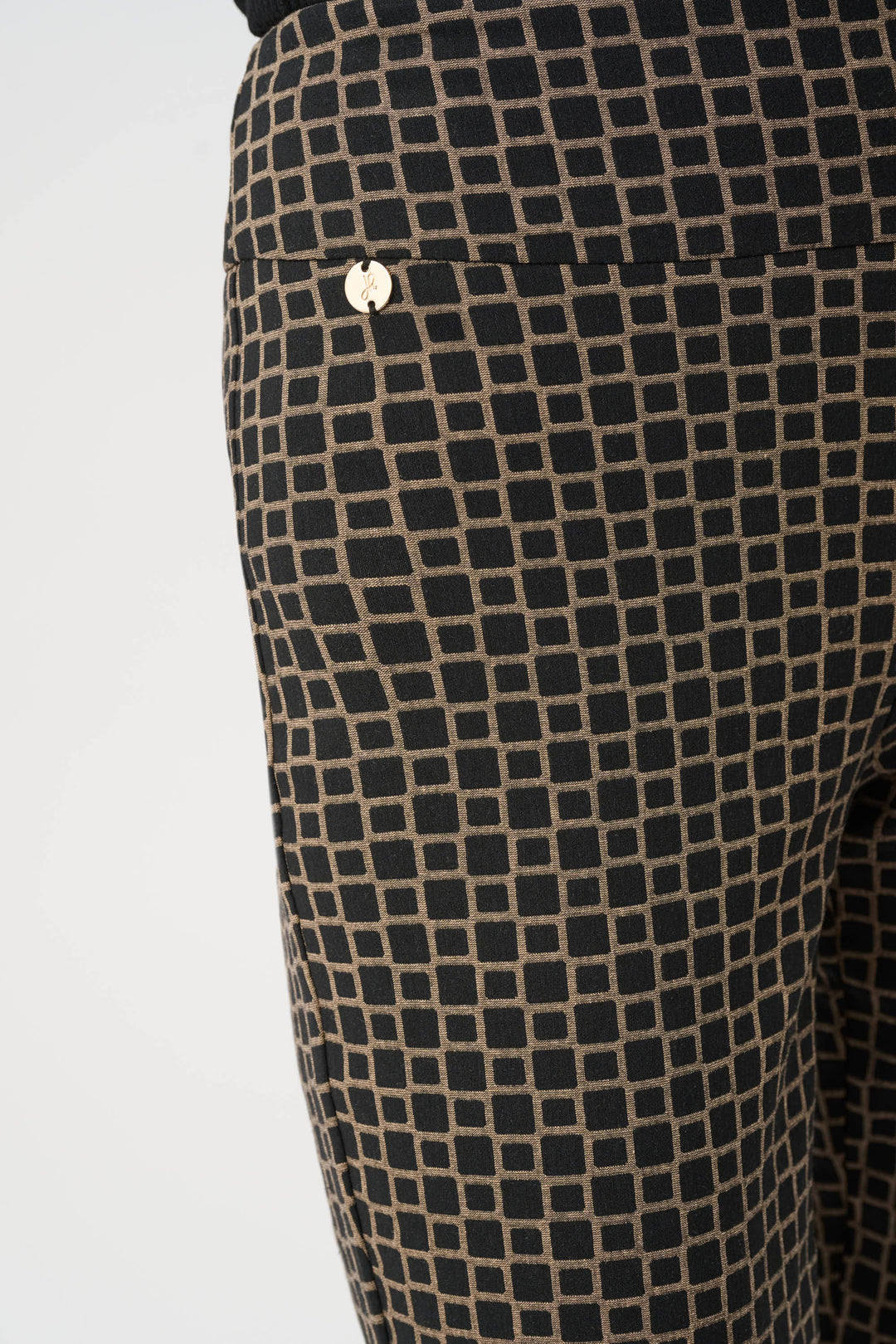 Geometric Jacquard Straight Pull On Pant Style 263138