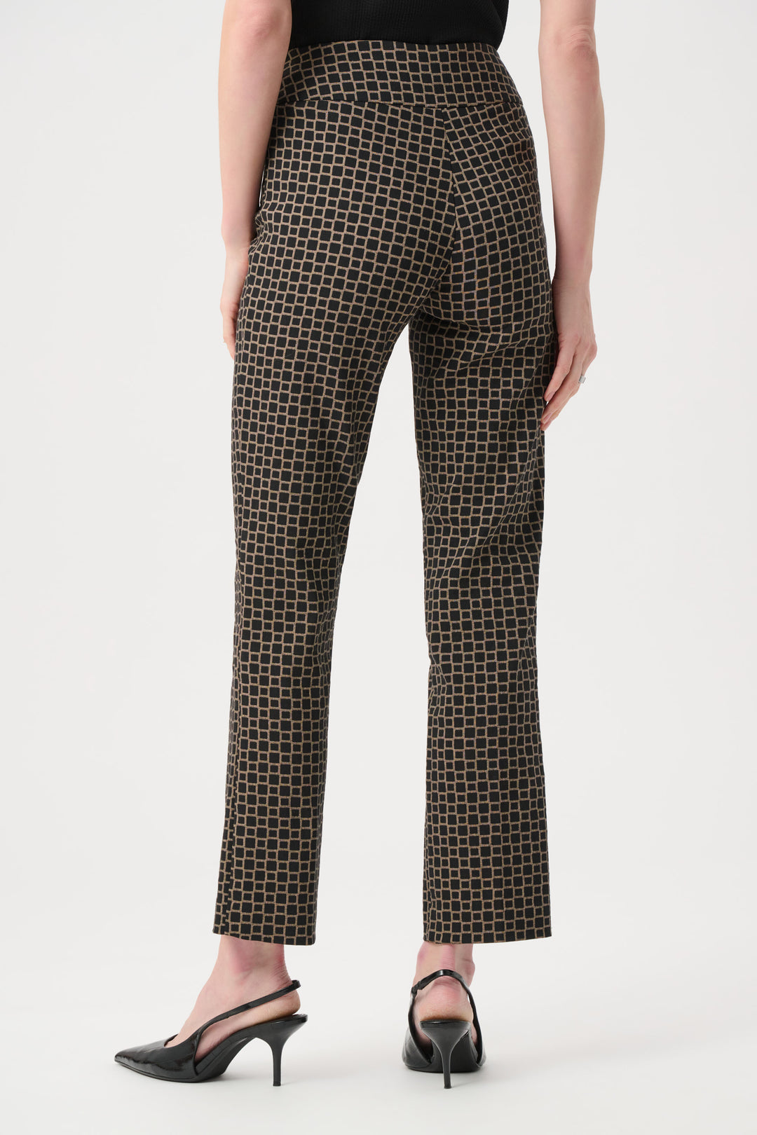 Geometric Jacquard Straight Pull On Pant Style 263138