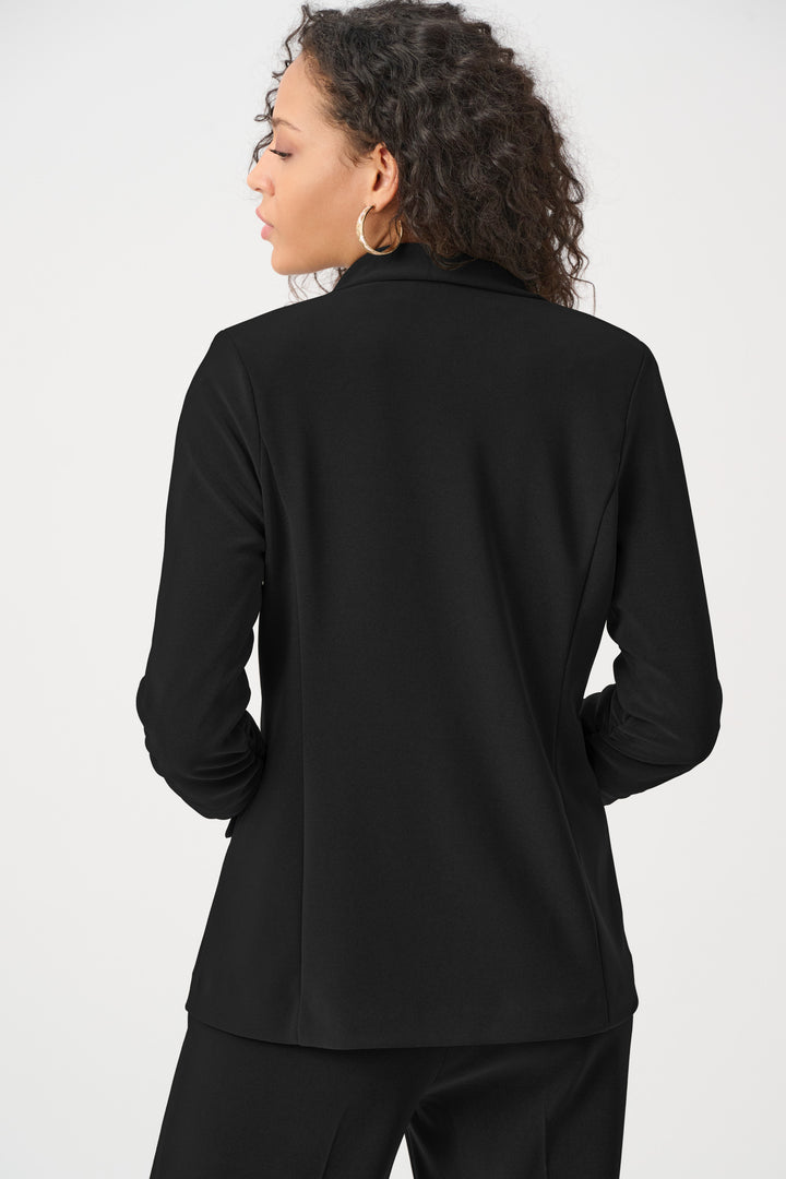 Melange Silky Knit Straight Blazer Style 263144