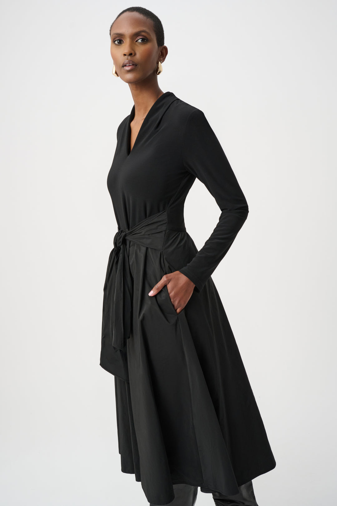 Silky Knit and Memory Fit and Flare Dress Style 263145