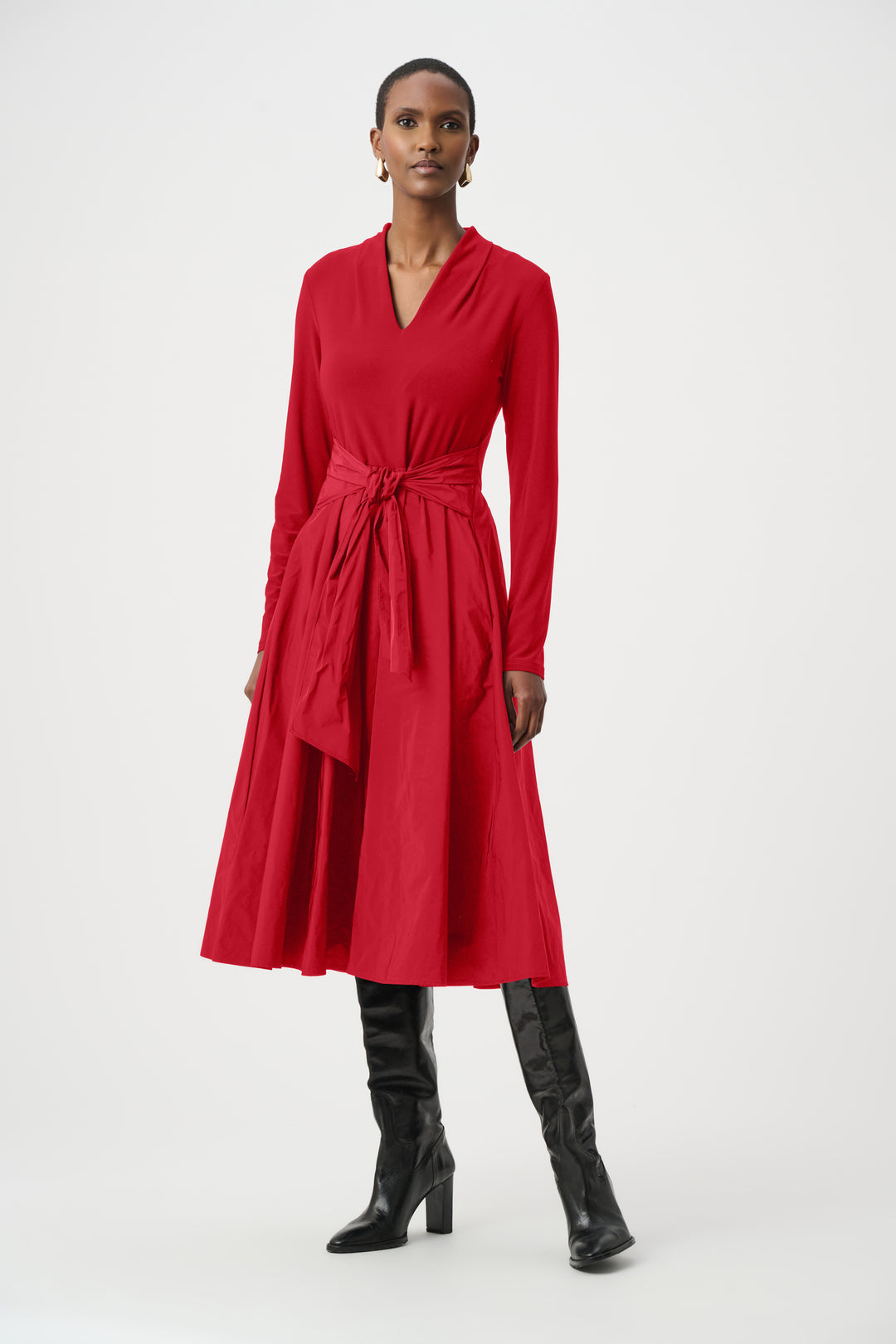 Silky Knit and Memory Fit and Flare Dress Style 263145