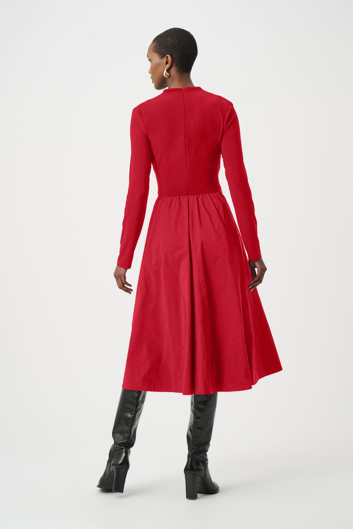 Silky Knit and Memory Fit and Flare Dress Style 263145